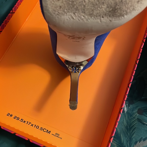 Tory Burch ELANA 85MM Pump Kid Suede - Picture 6 of 8